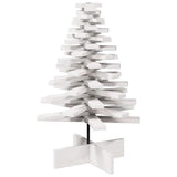 Vidaxx décoration de Noël sapin de Noël 80 cm bois de pin massif blanc