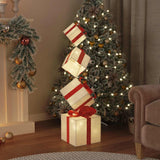 VidaXL coffret cadeau décoration de Noël 80 LED blanc chaud