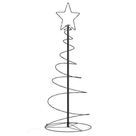 Vidaxxl Sapin de Noël LED 80 LED blanc chaud 120 cm