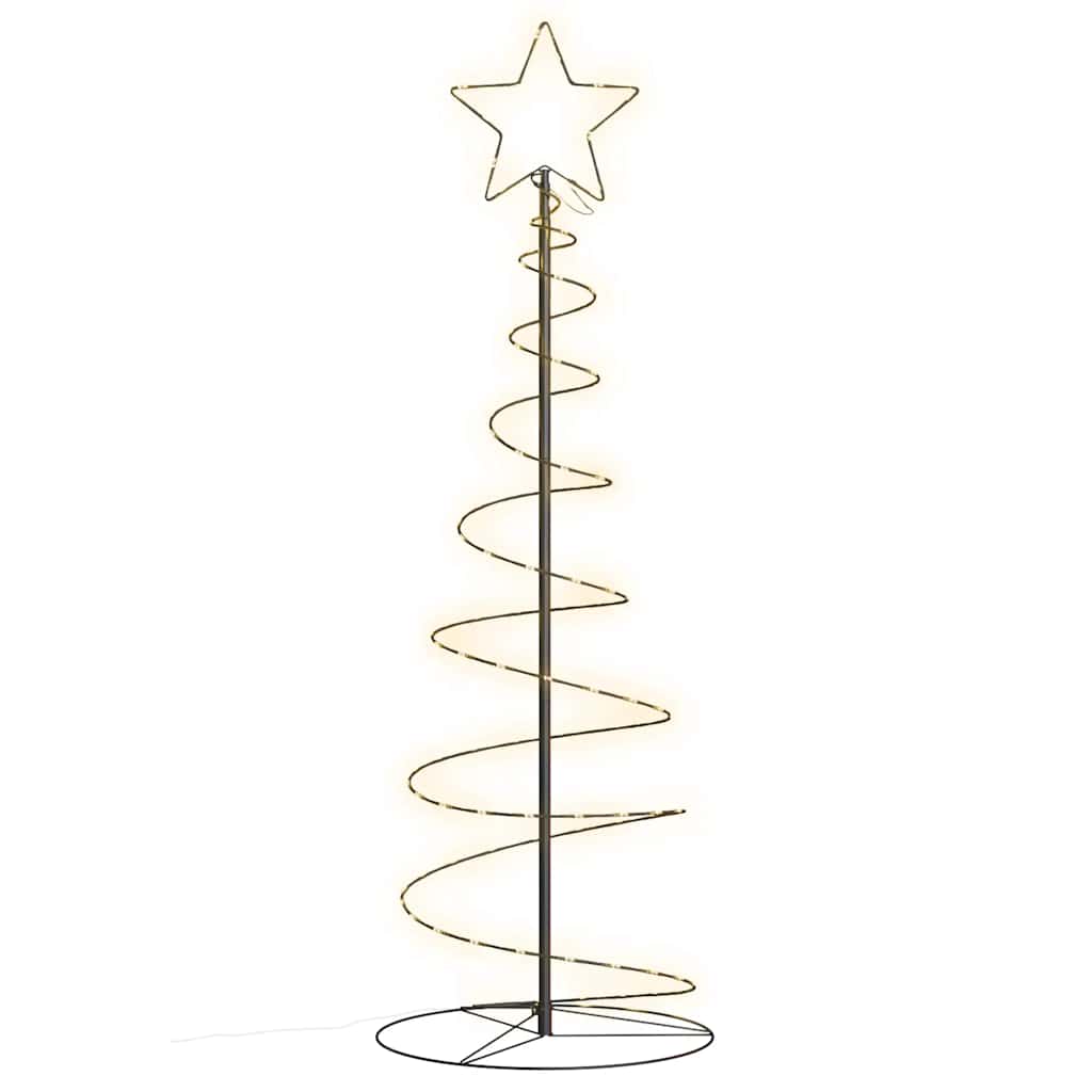 Vidaxxl Sapin de Noël LED 100 LED blanc chaud 150 cm