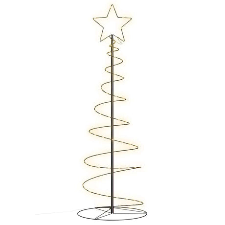 Vidaxxl Sapin de Noël LED 100 LED blanc chaud 150 cm