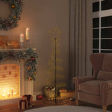 Vidaxxl Sapin de Noël LED 100 LED blanc chaud 150 cm