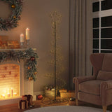 Vidaxxl Sapin de Noël LED 120 LED blanc chaud 180 cm