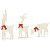 VidaXL décoration de Noël renne 3 pcs 90 LED blanc chaud