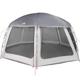 Vidaxl zwembadtent met uitneembare buiten- gaaswanden 612x612 cm grijs