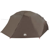 Vidaxl vistent met dak bruin 514 x 465 x 187 cm polyester en glasvezel