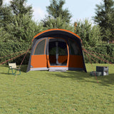 Vidaxl gezinstent met dak grijs en oranje 576 x 325 x 213 cm