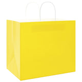 Vidaxl papieren zakken 50 st met hengsels 32x22x28 cm geel