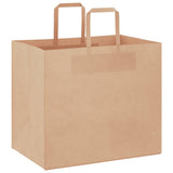 Vidaxl papieren zakken 250 st met hengsels 32x22x28 cm bruin