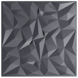 Vidaxx 12 pcs panneaux muraux améthyste 3 m² 50x50 cm xps gris