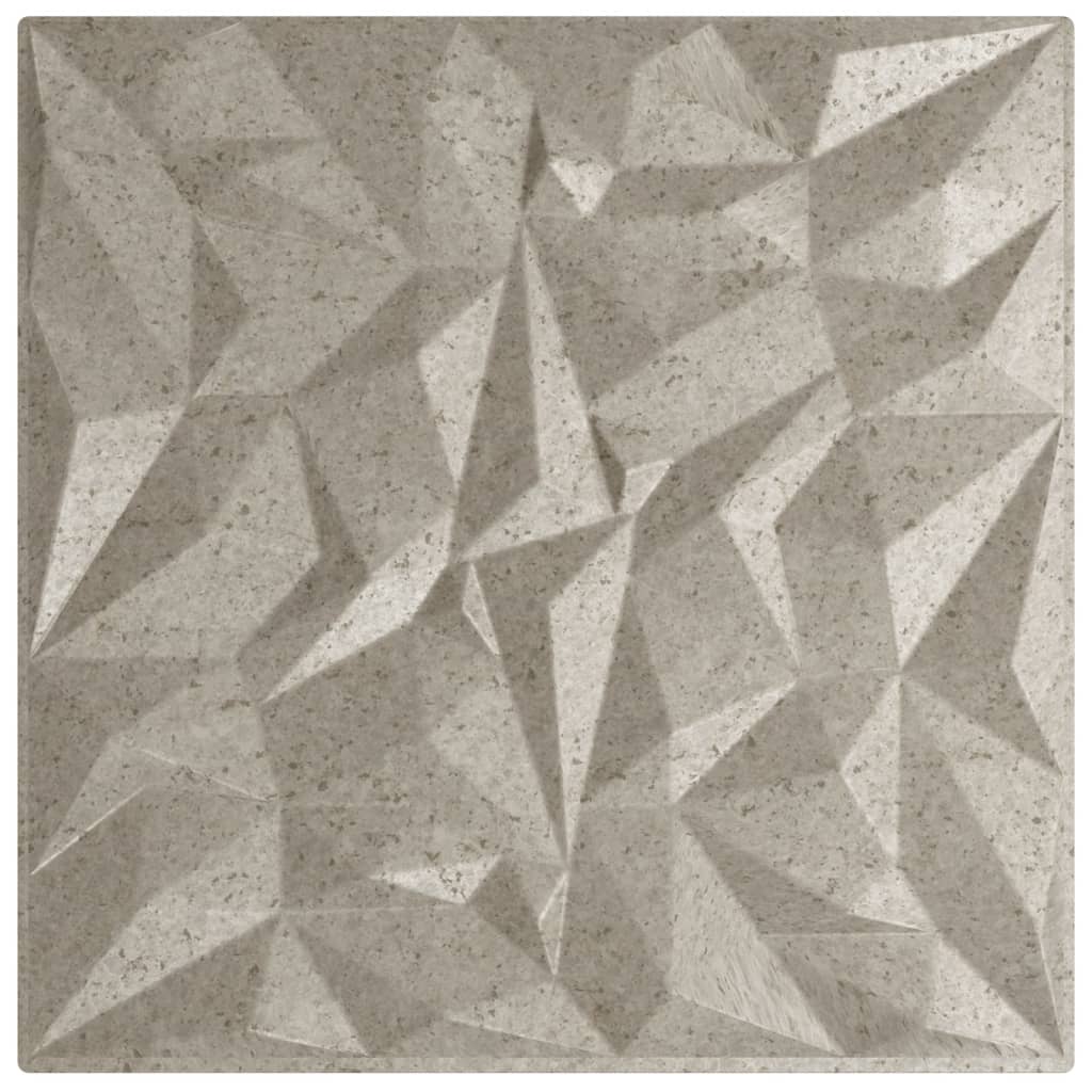 Vidaxx 48 pcs panneaux muraux améthyste 12 m² 50x50 cm xps béton