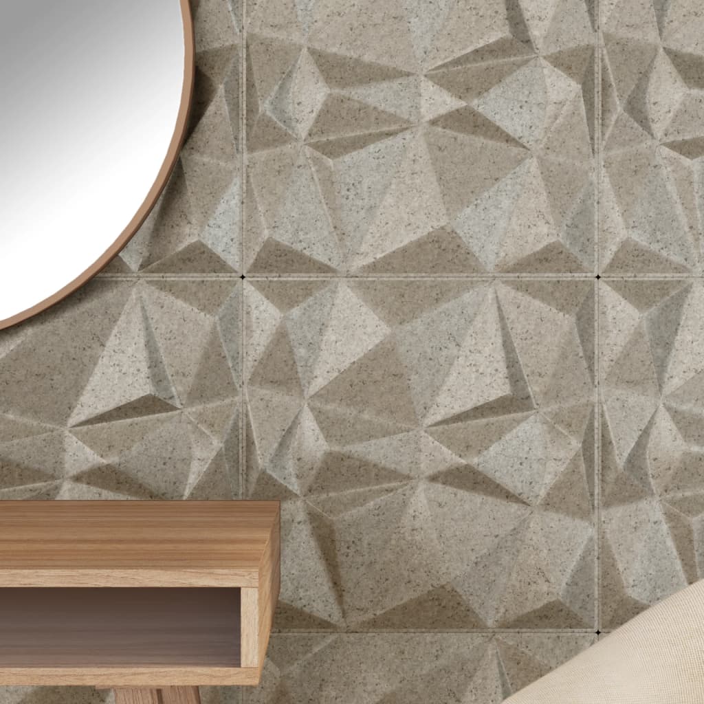 Vidaxx 12 pcs panneaux muraux diamant 3 m² 50x50 cm xps béton