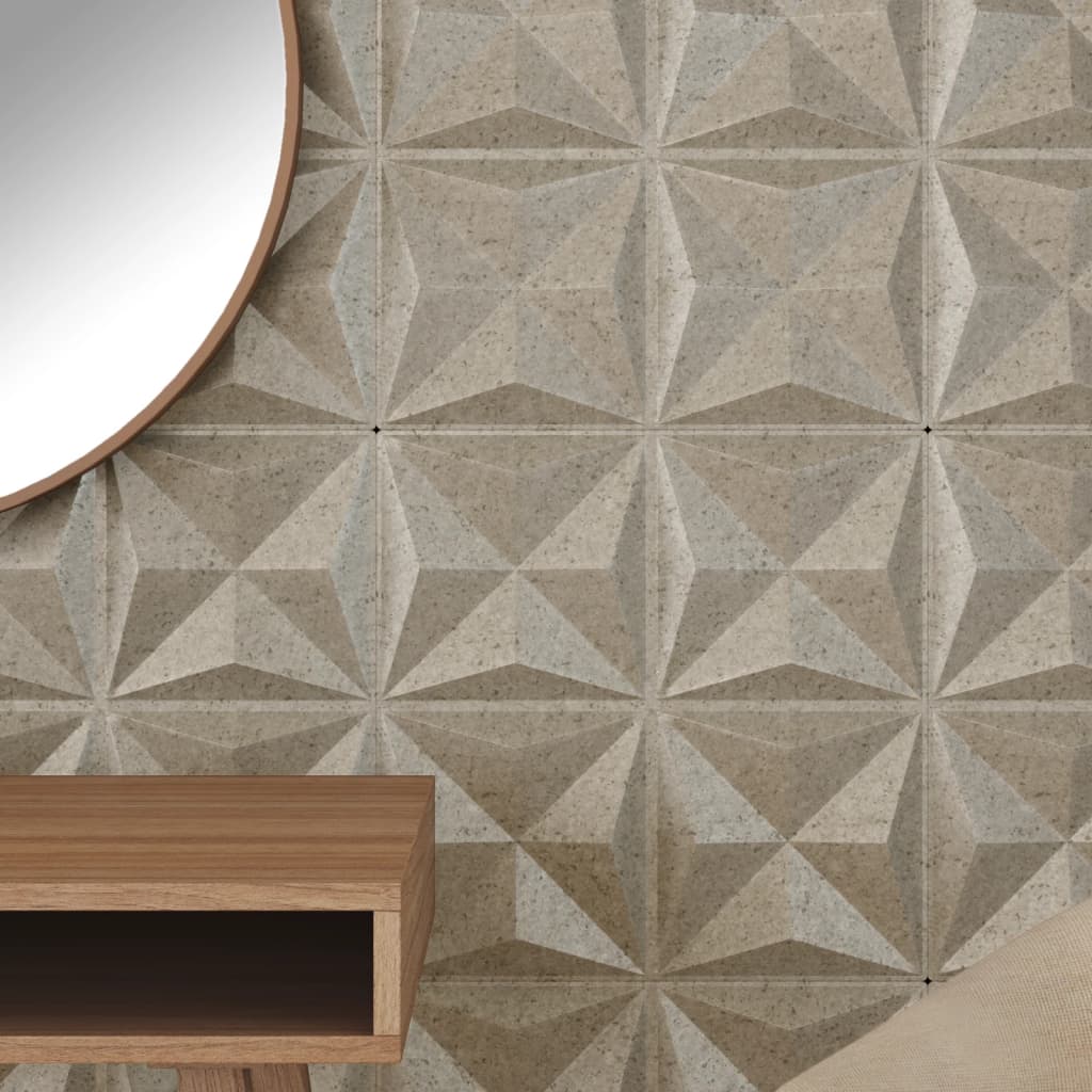 Vidaxx 48 pcs panneaux muraux origami 12 m² 50x50 cm xps béton