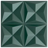 Vidaxl 24 St Wand Panels Origami 6 m² 50x50 cm XPS Green