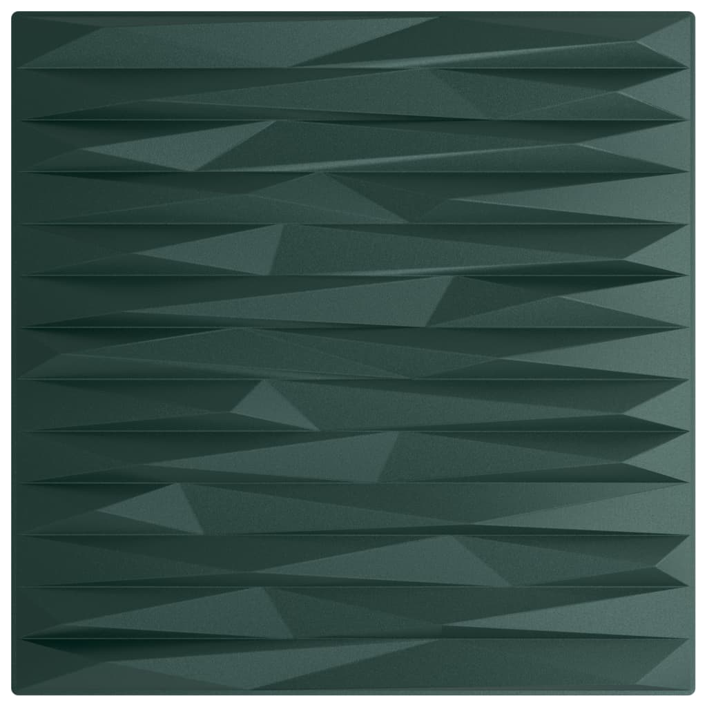 VidaXL 48 pcs panneaux muraux pierre 12 m² 50x50 cm xps vert
