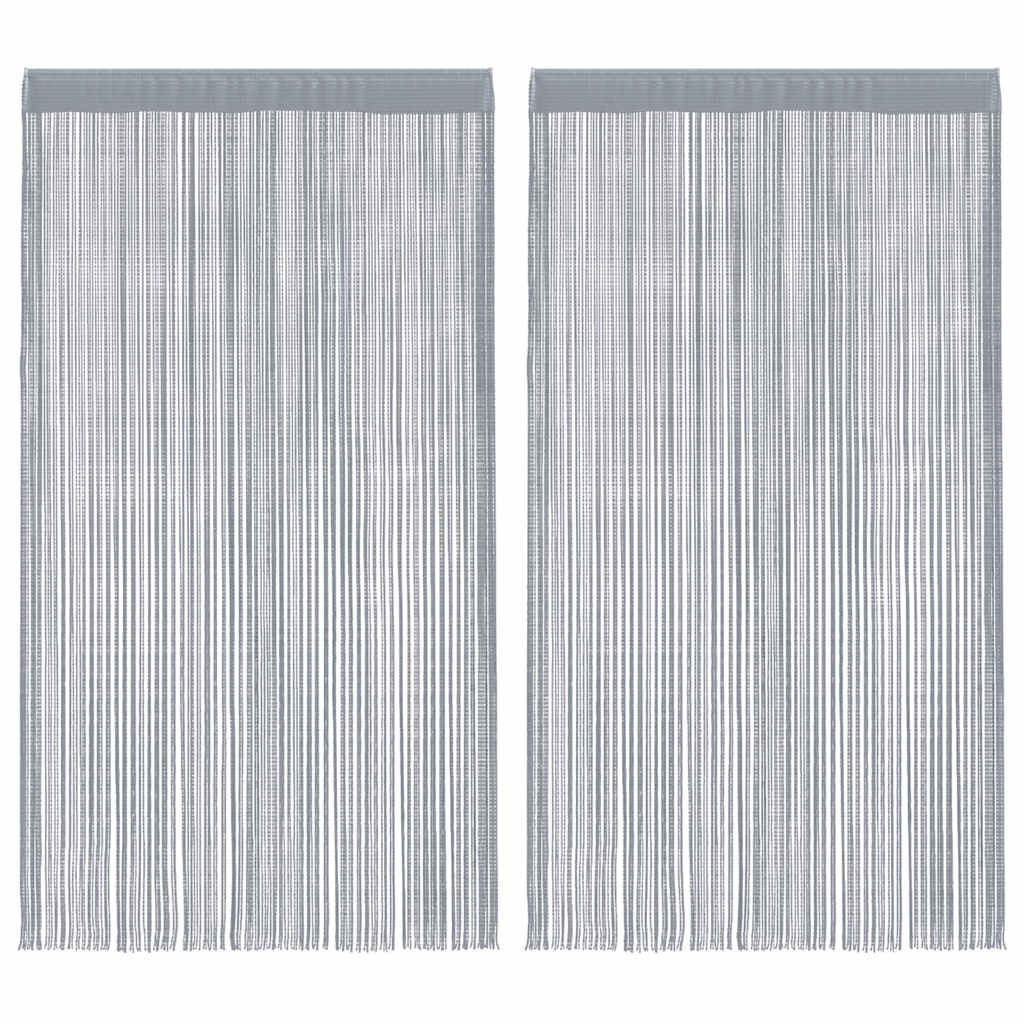 Vidaxl koordgordijnen 2 st 140x250 cm lichtgrijs