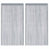 Vidaxl koordgordijnen 2 st 140x250 cm lichtgrijs