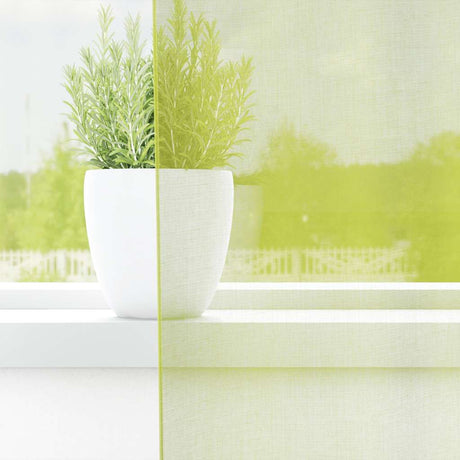 Vidaxl gordijnen voile met doorvoertules 2 st 140x260 cm appelgroen