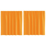 Vidaxl gordijnen voile met lussen 2 st 140x140 cm oranje