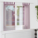 Vidaxl gordijnen met lussen 2 st 140x175 cm paars