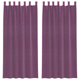 Vidaxl gordijnen met lussen 2 st 140x245 cm paars