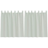 Vidaxl gordijnen voile met lussen 2 st 140x140 cm lichtgrijs