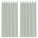 Vidaxl gordijnen voile met lussen 2 st 140x225 cm lichtgrijs