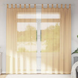 Vidaxl gordijnen met lussen 2 st 140x245 cm zand