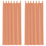 Vidaxl gordijnen met lussen 2 st terracotta 140x260 cm