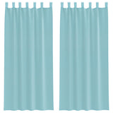 Vidaxl gordijnen met lussen 2 st 140x225 cm turkoois