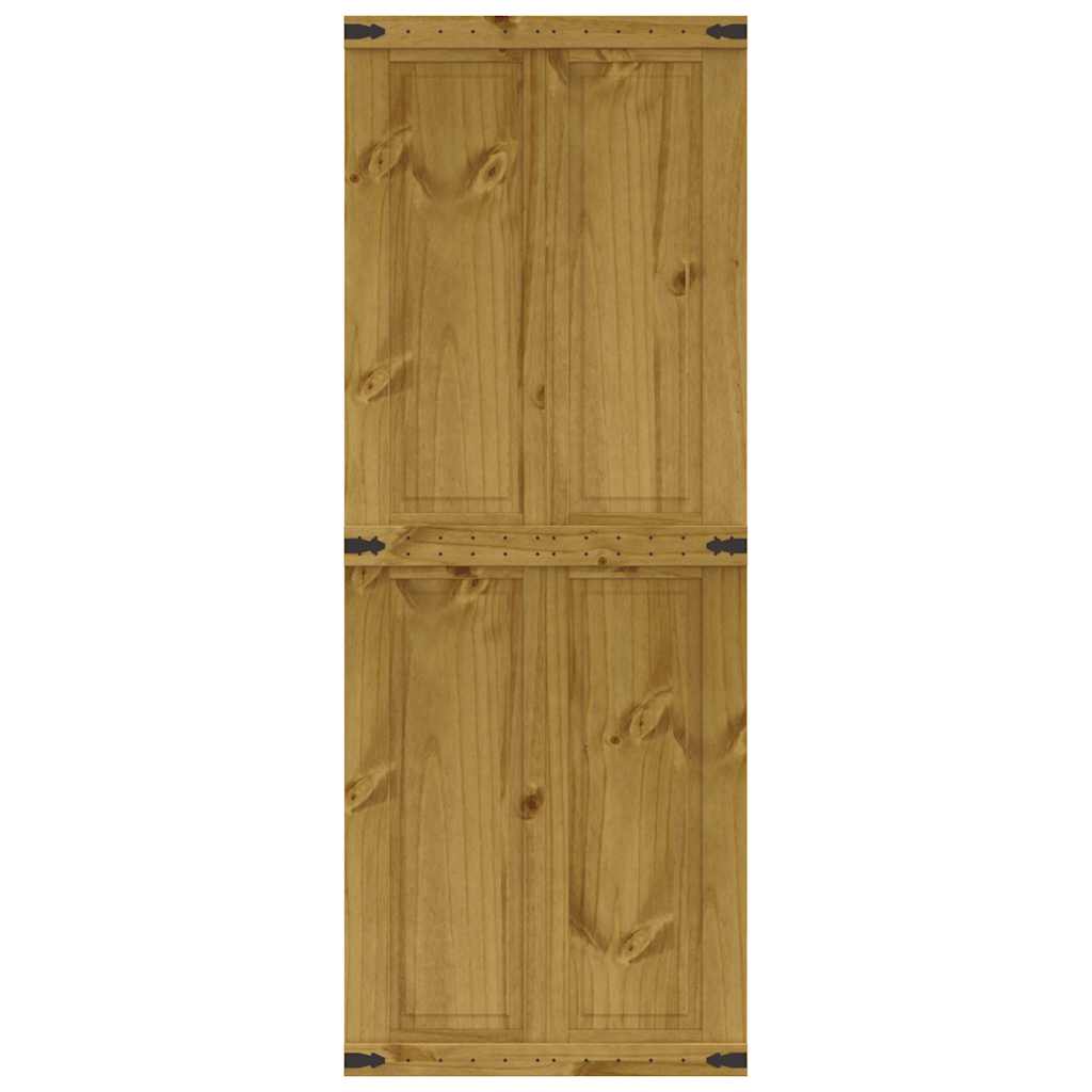 Vidaxl schuifdeur corona 70x210 cm massief grenenhout