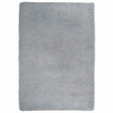Vidaxl hoogpolig vloerkleed navarra 160x230 cm polyester lichtgrijs