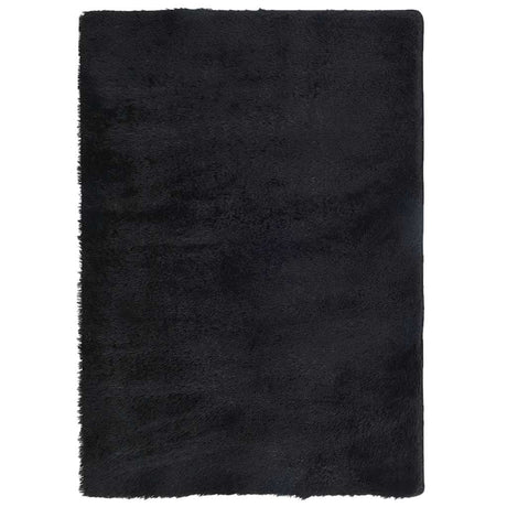 Vidaxl hoogpolig vloerkleed navarra 240x340 cm polyester zwart