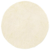 Vidaxl hoogpolig vloerkleed navarra 200x200 cm polyester crèmekleurig