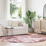 Vidaxl hoogpolig vloerkleed navarra 200x200 cm polyester stoffig roze