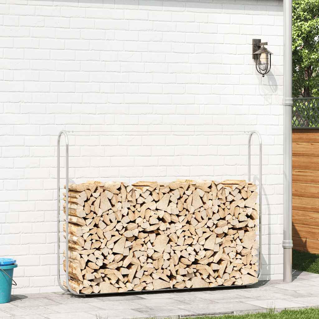 Vidaxx support à bois de chauffage 200x25x150 cm en acier galvanisé