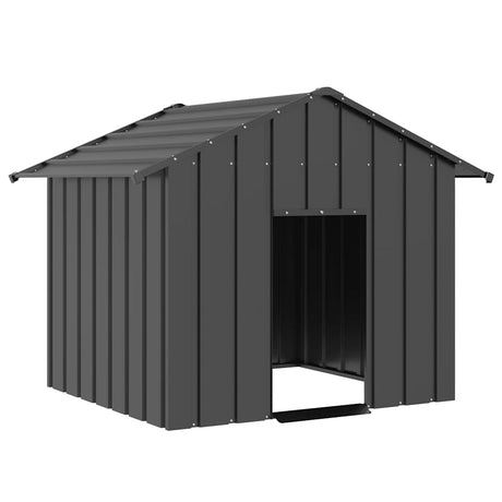 Vidaxxl niche avec toit 131x101x102 cm en acier galvanisé