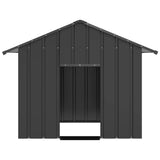 Vidaxxl niche avec toit 131x101x102 cm en acier galvanisé