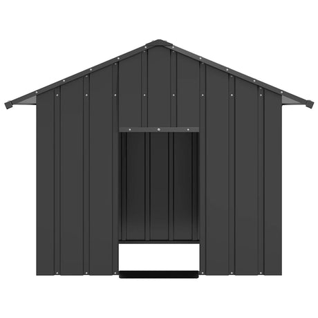Vidaxxl niche avec toit 131x101x102 cm en acier galvanisé