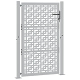 Vidaxl poort met kruisontwerp 100x150 cm weervast staal