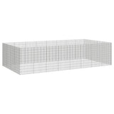 VidaXL Abri pour animaux 24 panneaux 54x100 cm en fer galvanisé
