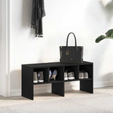 VidaXL étagère à chaussures empilable 89,5x30x40 cm chêne noir