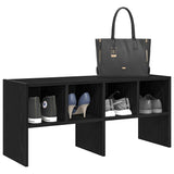 VidaXL étagère à chaussures empilable 89,5x30x40 cm chêne noir