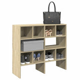 Vidaxl sko rack 2 st stapel 89.5x30x40 cm sonoma ekfärg