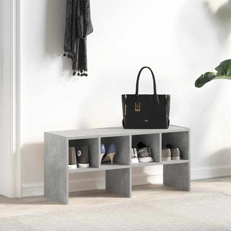 Vidaxx étagère à chaussures empilable 89,5x30x40 cm gris béton