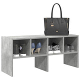 Vidaxx étagère à chaussures empilable 89,5x30x40 cm gris béton