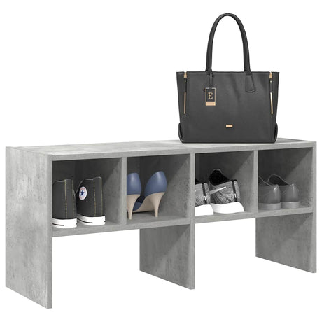 Vidaxx étagère à chaussures empilable 89,5x30x40 cm gris béton