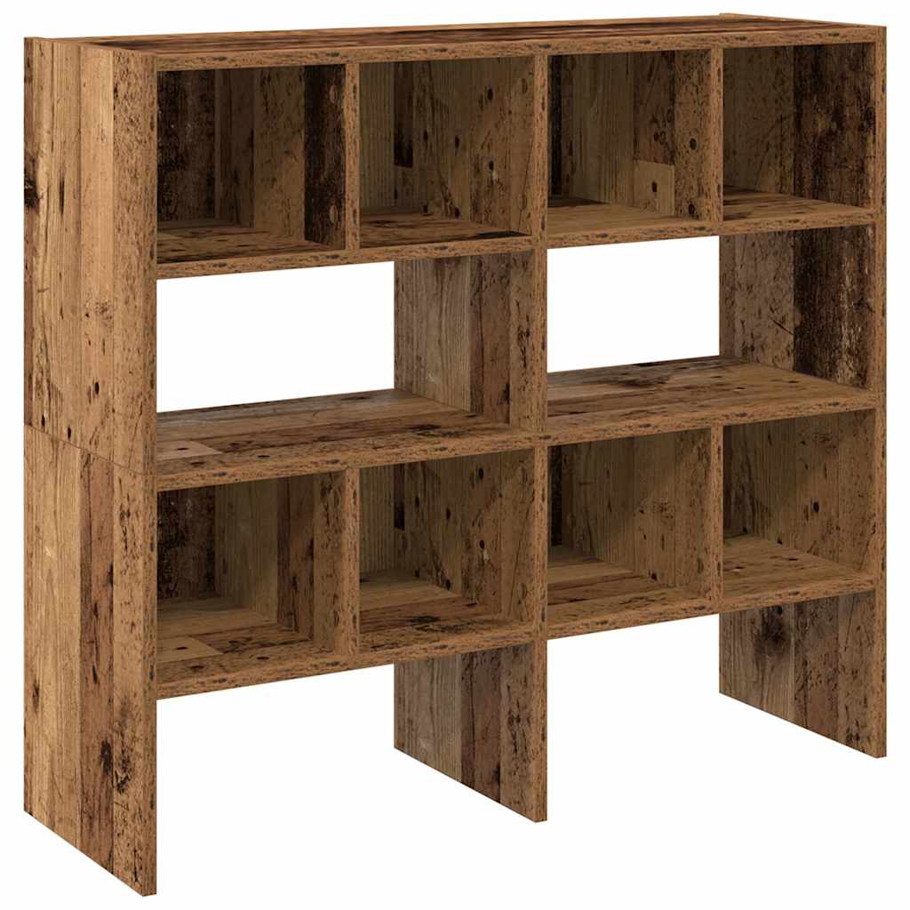 VIDAXL -Schuhregale 2 ST Stapelbar 89,5x30x40 cm altes Holz -geleitet