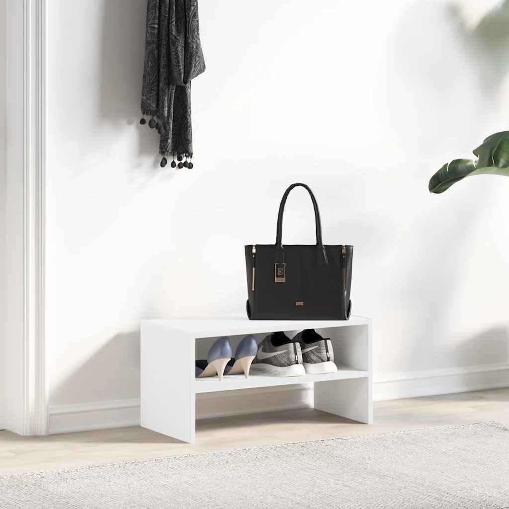 VidaXL étagère à chaussures empilable 60x30x30,5 cm blanc