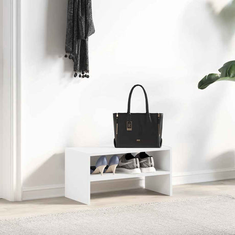 VidaXL étagère à chaussures empilable 60x30x30,5 cm blanc